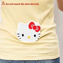 Miniso 8pcs Warming Patch, Fabric-Friendly Adhesive, Compact Edges, Portable Heating Sticker, Suitable For Outdoor/Office Use - Baby Pink - View 5
