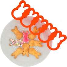 2 Inch Easter Bunny Rabbit Cookie Cutter, Made In USA By Mighty Gadget (5 Bunny) - trắng - Xem 3