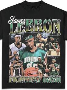 James St. Mary Irish Graphic Edition T-Shirts _ Premium Quality Heavyweight Shirt For Adults & Kids - 黑色 - 查看 1