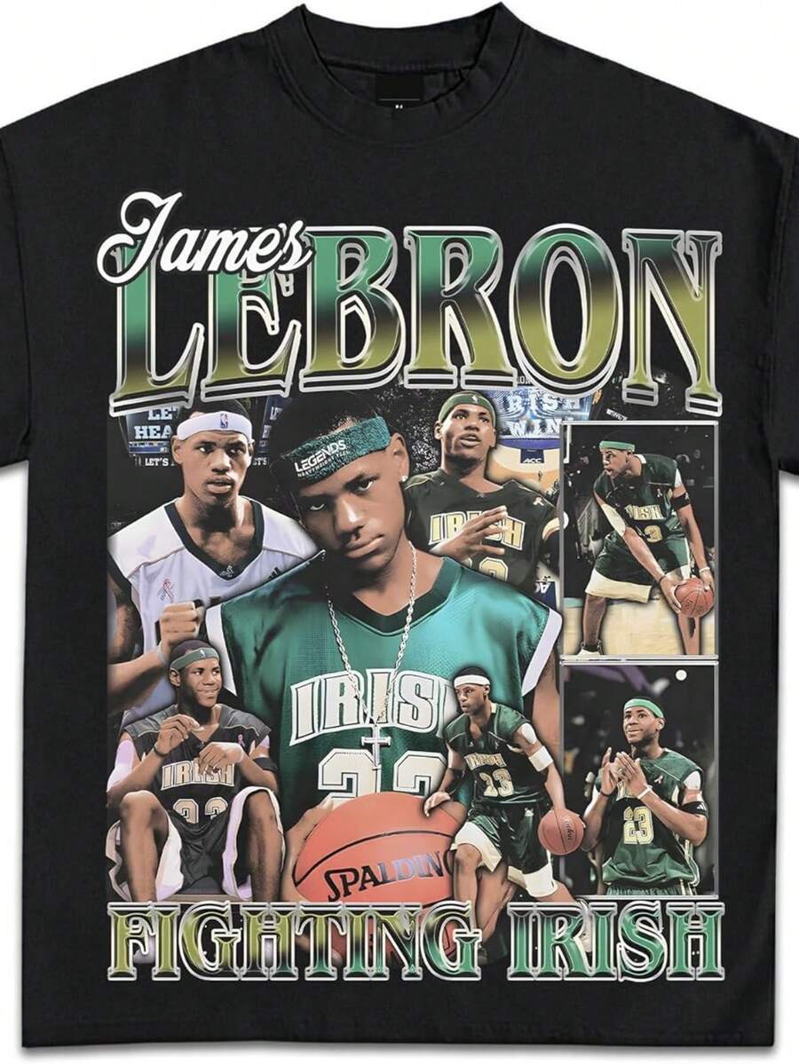 James St. Mary Irish Graphic Edition T-Shirts _ Premium Quality Heavyweight Shirt For Adults & Kids - 黑色 - 查看 1