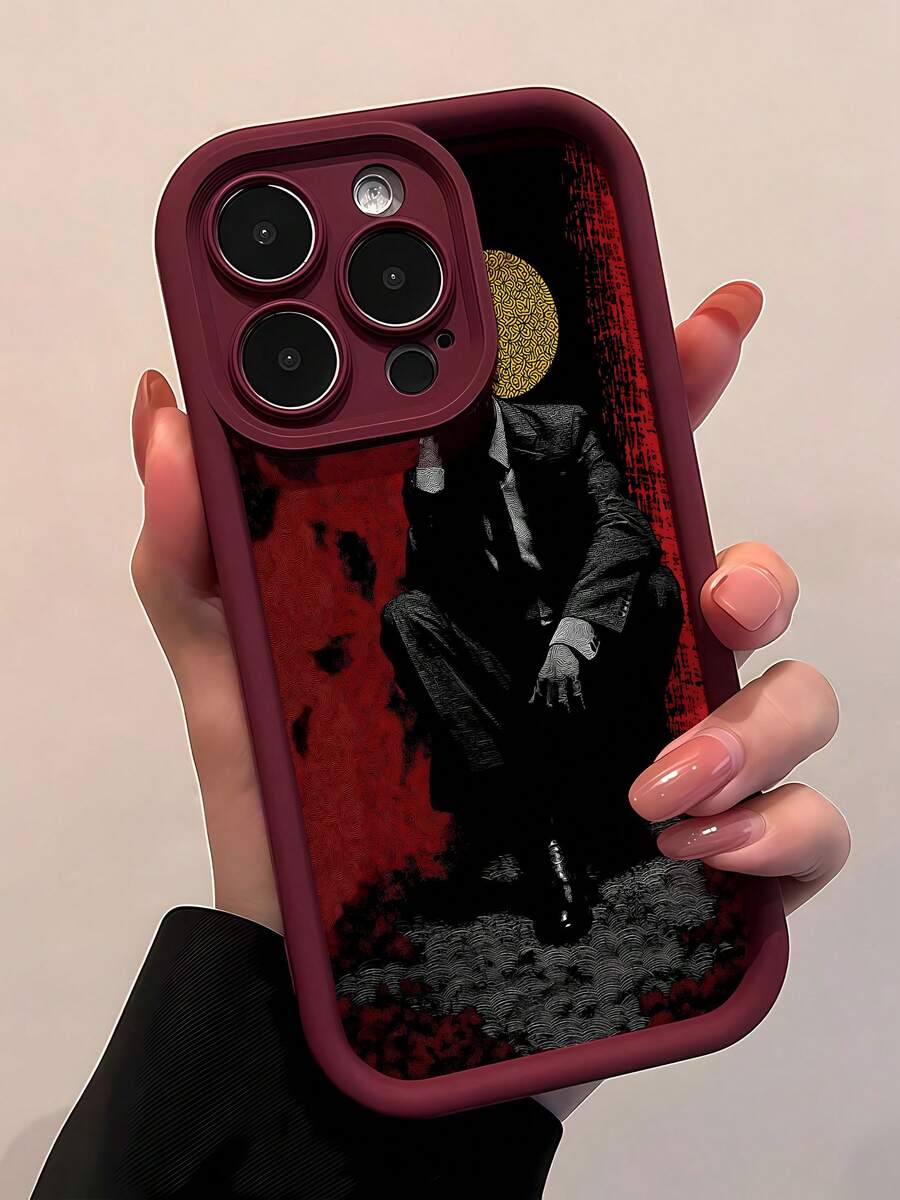 Estuche para teléfono con patrón de hombre misterioso fumando fondo rojo y negro compatible con estuches para teléfonos estuches para teléfonos OPPO estuches para teléfonos vivo estuches para teléfonos Redmi estuches para teléfonos estuches para teléfonos Honor estuches para teléfonos 17 16 Pro Max 15 Pro Max 13 y 12 Hecho de material de TPU que brinda protección contra caídas Es un regalo para familiares, amigos, seres queridos, novios / novias y regalos de Navidadfunda de , funda de 16, Navidad, fundas de , funda de 15, 17 Pro Max, fundas para , funda de 16 Plus, regalos de Navidad, funda de 13, funda de teléfono de Navidad, funda de 16 Pro, funda de teléfono 15, funda de teléfono 13, funda de 15 - Rojo - Ver 1