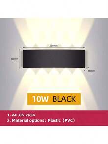 CANMEIJIA 室内LED壁灯，家居装饰多光源壁灯，户外防潮卧室照明壁灯，护眼柔光暖光，AC85-265V，适用于阳台/楼梯/楼梯间/室内/花园/客厅/浴室/厨房/卧室/走廊/过道