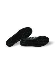 Adidas Campus Vulc 男士运动鞋 透气吸汗 轻便 弹性好 纯色 Logo 易于清洗 多功能 运动户外跑步 日常上学 灰色/黑色 JQ6359 - 灰色/黑色 - 查看 5