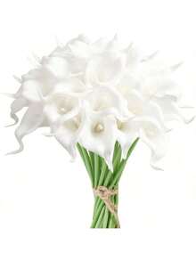 10 buc flori artificiale cu crini Calla la atingere reală, aranjament floral în vază, decorațiuni pentru casă, buchet de mireasă DIY, decorațiuni pentru nuntă și petrecere, decorațiuni de toamnă, buchet de flori, decorare de masă, decor de toamnă, decor pentru casă de toamnă, flori artificiale