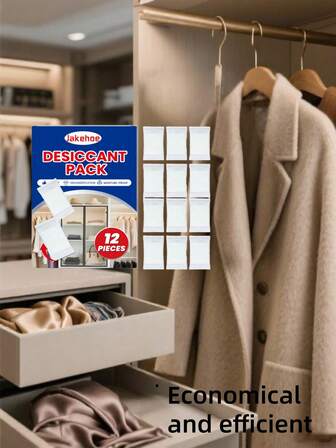 jakehoe Home Desiccant - Designed To Quickly Absorb Excess Moisture In The Air, The Home Desiccant Is Suitable For Use In Wardrobes, Shoe Cabinets, Cars, And Other Spaces. To Use, Open The Package, Take Out The Desired Amount Of Desiccant Pads, And Place Them Together With The Items You Want To Keep Dry In A Sealed Container. Any Unused Desiccant Should Be Immediately Resealed And Stored.