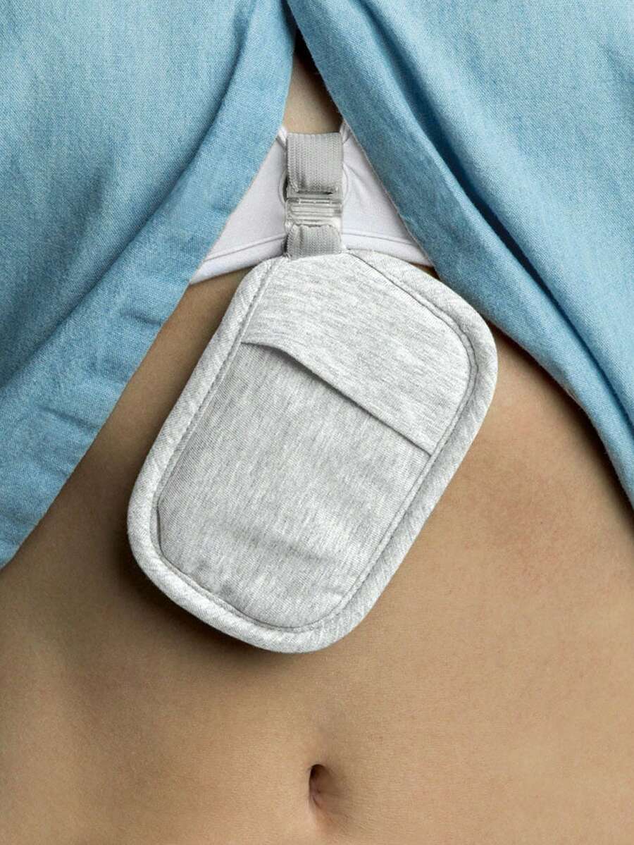 Fashion Invisible Bra Wallet - Hidden Card Slots, Multi-Color Options, Skin-Friendly Soft, Adjustable, Silver Magnetic, With Snap Button To Prevent Items From Falling, Lightweight & Breathable, No Foreign Body Sensation, Suitable As A Small Gift Or Holiday Gift - Multicolor - View 1