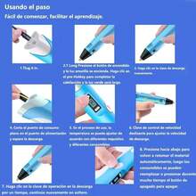 Pluma 3D de Alta Temperatura para Filamento PLA - Incluye Adaptador y Material Crea con precisión: herramienta perfecta para modelado libre, reparaciones y proyectos DIY. Temperatura ajustable, compatible con PLA, fácil de usar para todas las edades. Ideal para manualidades, educación y prototipado creativo. - Tipo de Enchufe A USA (110-127V) - Ver 2