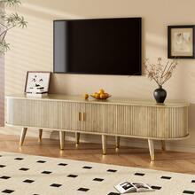 TV Unit With Sliding Doors, TV Stand, Low TV Unit, TV Wall Mount. Unique Design. - Camel - View 5