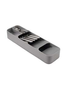 1pc Drawer Style Cutlery Storage Box - Compact Cutlery Drawer Organizer, Silverware Tray, Knife Fork Spoon Drawer Storage Box, Suitable For Kitchen, Living Room - Multicolor - View 3