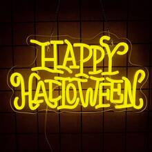 Biển hiệu neon Halloween vui nhộn, Biển hiệu LED hình con dơi Halloween để trang trí tường, Sử dụng nguồn USB, Đèn neon trang trí tiệc, phòng giải trí, phòng ngủ, phòng trẻ em, phòng khách, quán bar, trang trí ngày Halloween, Dễ dàng lắp đặt. - ánh sáng đa sắc - Xem 8