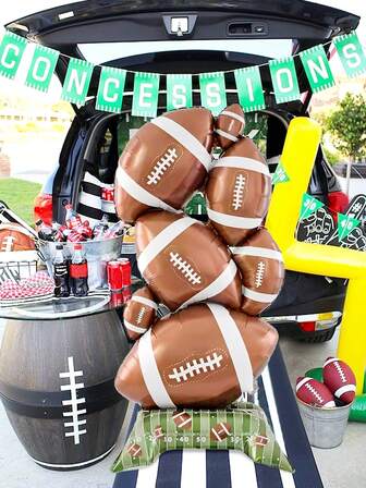 1 pieza Globo de aluminio grande de fútbol de pie, adecuado para decoración de ambiente de partido de fútbol, decoración de fiesta de cumpleaños, fiesta con tema de fútbol, fiesta con tema deportivo, fiesta de celebración, decoración interior y exterior