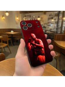 Funda de teléfono Rapper D-Drake compatible con 17,16,15,14,13,12,11,Pro,XS,Max,XR,Plus,E,SE4,Mini, cubierta suave negra, funda compatible con funda  17 pro max, funda  17 pro, funda  17, funda  16, funda  16 pro max, funda  15 - Z1 - Ver 2