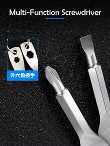 Outdoor Multi-Function Tool, Outdoor EDC Flathead & Screwdriver, Hex Wrench Tool Set, Portable Mini, Valentine's Day Gift - Multicolor - View 3