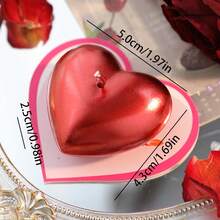 1pc/10pcs Heart-Shaped Scented Candles, Available In Large And Small Sizes, Multiple Colors, Suitable For Valentine's Day Decor, Valentine's Day Gifts, Birthday Gifts, Decoration For Study, Bathroom, Desk Or Room, Stunning Whether Lit Or Unlit, Perfect Choice For Winter, Holidays And Occasions - Multicolor - View 12