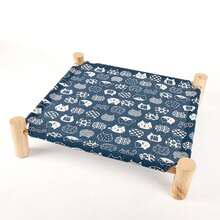 1pc Elevated Cat Bed, 4-Season Waterproof Cat Hammock, Removable & Washable Pet Cat Camping Bed - Small Size - View 10