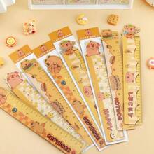 1pc/Random Cute Plastic Capybara Cartoon Ruler - Ideal For School And Office Use - Unique Gift Idea - Perfect Back To School Season Gift - Multicolor - View 13