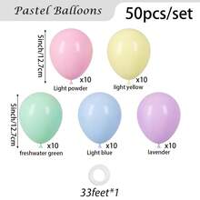 10/20/30/40/50个黑色气球，18/12/10/5英寸，黑色乳胶气球，派对气球，适用于毕业典礼、万圣节、生日派对装饰 - 彩色 - 查看 16