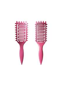 Unisex Hollow Ventilated Hair Curling Comb - Quick Drying Smooth Hair Comb, Open Ventilation Design, Fast Drying, Creates Clear Curls, Easy Styling - Ideal Valentine's Day Gift, Spring Hair Accessory, Holiday Hairstyling Tool, Suitable For Curly, Wavy And Long Hair | Comb, Hair, Hair Brush, Beauty, Hair, Back Brush, Mini Brush, Curly Hair, Hair Curler, Comb, Curly Hair Products, Back Brush, Back Brush - Multicolor - View 9