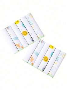 12-Piece Set: Washcloth, Diaper, Burp Cloth, 100% Cotton, 30cm X 30cm - 男女通用 12 件套 - 查看 2