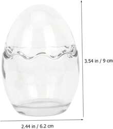 Zerodeko Tazas De Cáscara De Huevo Para Hornear 3 Unidades Vasitos De Pudín Transparentes Para Postres - 1 - Ver 9