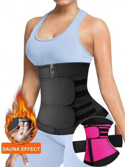 1pc,Women's Slimming Waist Trainer Belt, Adjustable Compression Shapewear For Gym, Running, And Daily Use