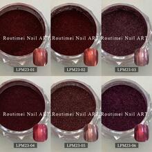 红色圣诞美甲铬粉：镜面金属质感DIY美甲，节日美甲颜料。 - 彩色 - 查看 6