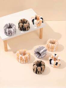 1 pieza/1 set (Diadema - 1 pieza + Muñequera - 2 piezas) Diadema con orejas de gato a lunares y rayas, muñequera multifuncional impermeable para lavarse la cara, maquillaje y cuidado de la piel, decoración del hogar y del baño, decoración de otoño, vuelta al colegio, cabello