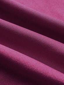 Elegant 2 In 1 Mid-Length Dress, Fitted Silhouette, Suitable For Workplace, Afternoon Tea, Church, Formal Occasions. Solid Color, Faux Pocket Design, Square Neckline, Comfortable Fabric, Versatile For Spring, Summer, Autumn, Office, Daily Wear, Dates, Birthdays, Parties - Red Violet - View 9