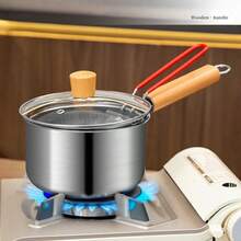 Bộ 3 nồi chiên sâu bằng thép không gỉ 304 có lọc, nồi chiên sâu đa năng nhỏ gọn dùng trong gia đình có nắp đậy, tay cầm có thể tháo rời, dùng để chiên khoai tây/gà rán - Nồi chiên sâu bằng thép không gỉ 304, thích hợp để chiên khoai tây, gà, đun sữa, nấu mì, nồi nhỏ - Dụng cụ nấu ăn thiết yếu - Không cần điện - Nhiều màu - Xem 10