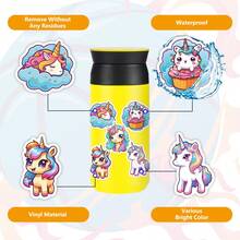 1/20/50 Unicorn Graffiti Stickers Dreamy Gradient Personalized Ultra-Thin Easy To Tear Without Leaving A Trace, Suitable For DIY/ Scrapbook Stickers/DIY All Kinds Of Daily Necessities. - Multicolor - View 5
