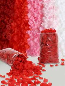 500-2000Pcs Artificial Fake Rese Petals Celerful Simulatien Silk Rese Petal ForValentines Day Wedding Party Remantie Deceratien - Multicolor - View 3