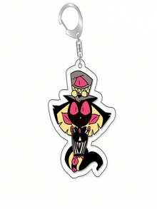 1个可爱的动漫卡通人物亚克力钥匙扣背包挂件，适合挂在包包和钥匙上，是送给动漫迷的理想礼物。