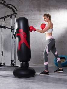 1pc Inflatable Punching Column, Adult Inflatable Punching Bag Freestanding Punching Bag, 1.6m Tall Punching Column, Air Outlet Punching Bag, Thick Punching Column