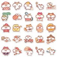 50个奶茶老鼠贴纸，自粘式，可重复使用，形状不规则，适用于剪贴簿、笔记本电脑、汽车、水瓶、手机等 - 颜色混装，兼容塑料表面，是完美的礼物之选。 - 彩色 - 查看 5