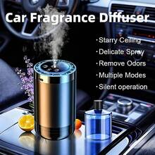 Smart Car Air Fresheners/Essential Oil Car Aromatherapy Diffuser - Portable, Intelligent Self-Spraying Atomizer With Lasting Light Fragrance, Comfortable& Soothing-Specifically Designed For Vehicles To Eliminate Odors And Freshen The Air - 1 máy khuếch tán hương thơm + 3 chai - Xem 2