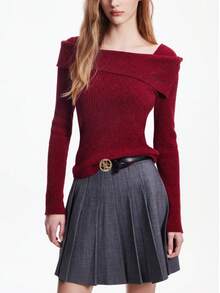 1/2pcs Ladies' Belt Smooth Buckle Belt Korean Fashion Letter V Pants Belt Ladies' Belt Student Campus Versatile Wear Resistant - Multicolor - View 2