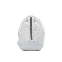 女士舒适白色网面系带健美操鞋，适合啦啦队、训练、舞蹈、健身