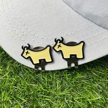 磁吸卡通高爾夫球標記夾附耐用金屬球標記，適合男士與女士高爾夫愛好者的完美禮物 - 彩色 - 查看 3
