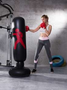 1pc Inflatable Punching Column, Adult Inflatable Punching Bag Freestanding Punching Bag, 1.6m Tall Punching Column, Air Outlet Punching Bag, Thick Punching Column