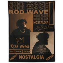 Rap Rod R&B Wave Tapestry, Hip Hop Poster For Party Party Banners, Funny Wall Hanging Backdrop For Room Lobby, Faith Aesthetic Decor 60""X40"", Style2 - 彩色 - 查看 1