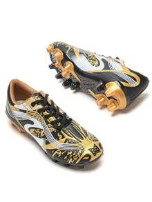 Kids' Football/Soccer Shoes, Boys' And Girls' Sports Shoes With Cleats - Gold - View 3