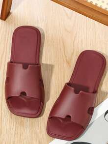 男士拖鞋，四季皆宜，夏季软底防滑，男士拖鞋，卧室拖鞋，浴室拖鞋，轻便舒适，尺码 39-50，黑色、白色、红色可选 - 紅色 - 查看 5