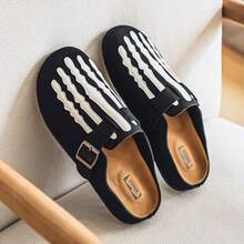 Summer Men's Shoes To Wear A Heel - Free Beach Sandals With Half - Toed Toe Slippers - 黑色 - 查看 17