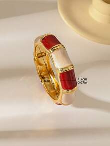 1pc Bohemian Style Beach Vacation Bracelet, Enamel Colorful Bangle Cuff Bracelet For Women, Retro Fashionable Colorful Charm Jewelry, Daily Party And Holiday Accessory