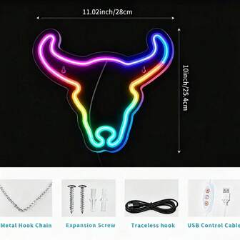 Sweet & Cool Iridescent Style, Pink-Purple Gradient Neon Sign, Smooth Cursive Font Shape, Iridescent Glow Details, Ambient Decor Light Sign / Confession Decor, Suitable For BFF Gatherings / Birthday Parties / Bedroom Decor