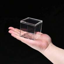 Acrylic Box With Lid Acrylic Plastic Square Containers, Plastic Square Cube With Lid Storage Box 5.9x5.9x5.9 Inches For Candy Pill And Tiny Jewelry,5.9x5.9x5.9Inches - 5.9x5.9x5.9 Inches - View 5