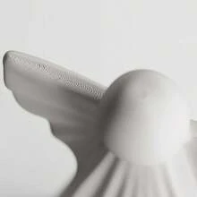 ORIZZONTE Angelo Decorativo Natalizio in 3D – Set da 3 Pezzi in Diverse Misure – Decorazione Elegante per Natale, Casa e Regali – 100% Made in Italy, Spedizione dall'Italia - Grigio - Visualizzare 7