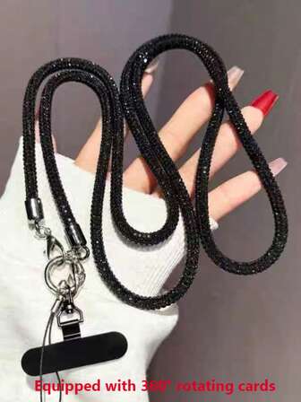 حبل معلق للهاتف المحمول فاخر مرصع بالراين ستون مضاد للفقدان والسرقة لعام 2026 ، يأتي مع وسادة هدية صغيرة ، مناسب كإكسسوار هاتف محمول لعيد الأم ، التجمعات العائلية ، أعياد ميلاد الأصدقاء ، المناسبات والعطلات الأخرى. تم تصميم سلسلة تعليق الهاتف المحمول بحيث تكون قوية وقوية ومقاومة للكسر