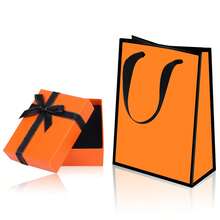 2 Peças Caixa de Presente Pequena e Sacola de Presente, Caixa de Presente para Joias de 9x7x3cm e Sacola de Papel para Pulseira, Brinco, Anel, Colar, Caixa de Presente com Tampa para Presentes. - Multicolorido - Visão 1