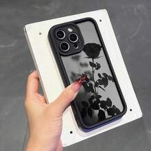 Funda para teléfono compatible con iPhone 17 aire/16/15/14/13/12/11. Profesional máximo 14/15/16 Además, 16E, 12/13mini, X/XS/XR/XSMax, compatible con Samsung Galaxy. A03/A03S/A04/A04E/A05/A05S/A06/A12/A13/A15/A16/A21S/A24/A25/A32/A34/A35/A54/A55, S20/S21/S22/S23/S24 FE/Plus/Ultra, F15, M35/M55, Note20/Note20Ultra Funda para teléfono, carcasa suave de TPU, protección total antideslizante y anti-caída, serie Sky Eye, carcasa suave de TPU, estilo coreano minimalista - Negro - Ver 4